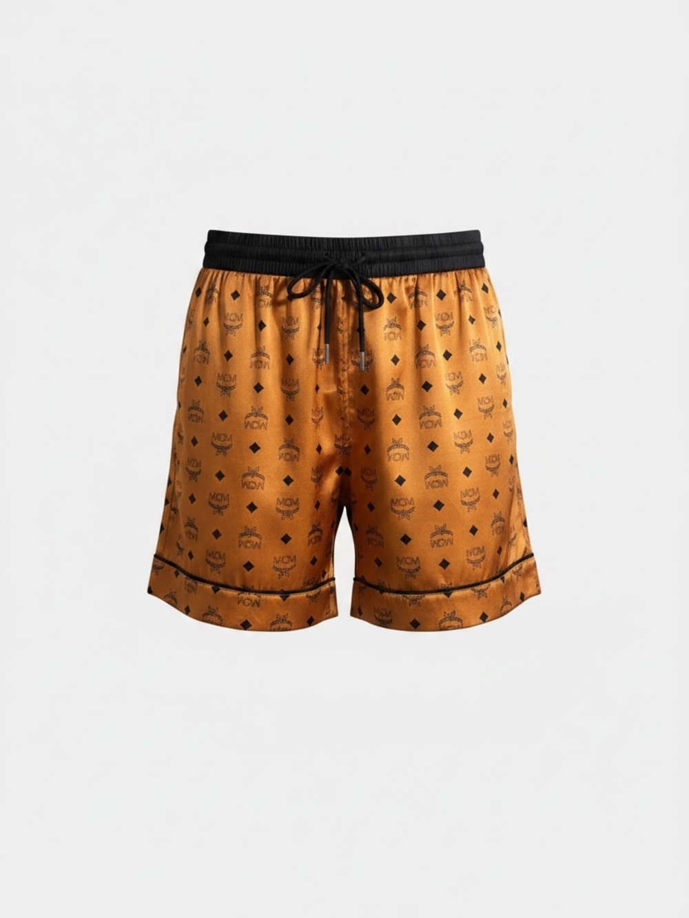 Authentic MCM Visetos Monogram Silk Blend Lounge Shorts